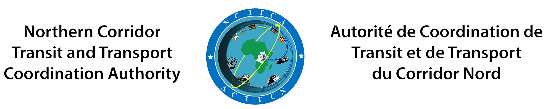 Official logo of the Northern Corridor Transit and Transport Coordination Authority (NCTTCA), serving as the primary brand identifier for the regional transit and trade facilitation website