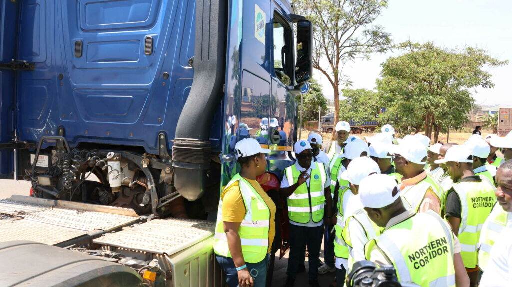 Trainer explaining how to improve fuel efficiency